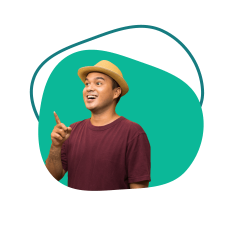 Happy Filipino man
